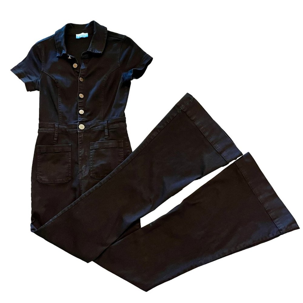 Show Me Your MuMu Everhart Jumpsuit - Pitch Black - Size S